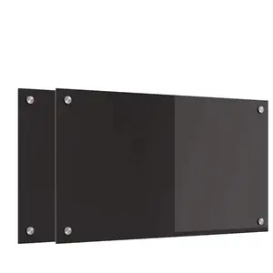 Comparateur de prix : vidaXL Protection de cuisine Noir 70 x 40 x 0,8 cm verre trempé
