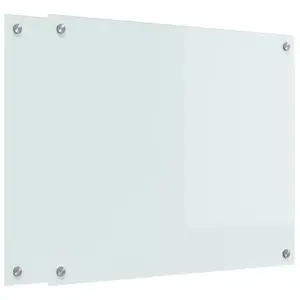 Comparateur de prix : vidaXL Protection de cuisine Blanc 70 x 60 x 0.8 cm verre trempé