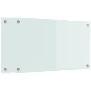 Comparateur de prix : vidaXL Dos de cuisine 2 pcs Blanc 70 x 40 x 0.8 cm Verre trempé