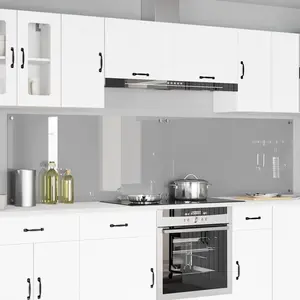 vidaXL Dos de cuisine 2 pcs gris clair 120 x 60 cm Verre trempéVendu parvidaxl