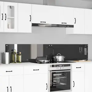 Comparateur de prix : vidaXL Protection de cuisine 2 pcs Gris foncé 110 x 40 cm verre trempé