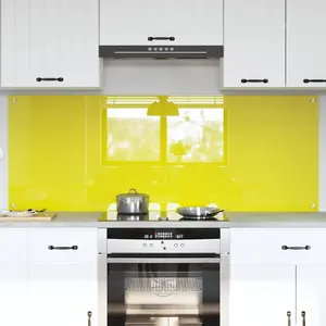vidaXL Protection de cuisine 2 pcs Jaune 80 x 60 cm verre trempé pas cher