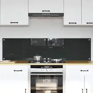 Comparateur de prix : vidaXL Protection de cuisine 2 pcs Gris foncé 80 x 40 cm verre trempé