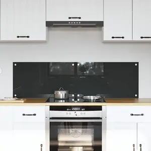 vidaXL Protection de cuisine 2 pcs Gris foncé 70 x 40 cm verre trempéVendu parvidaxl
