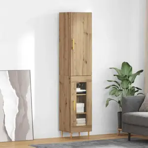 vidaXL vidaXL Haut Armoire Chêne artisanal 34,5 x 34 x 180 cm pas cher