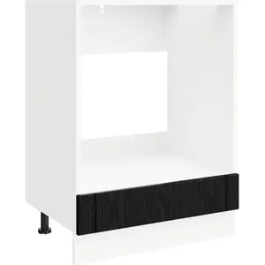 vidaXL Armoire de cuisine noir imitation chêne 60 x 46 x 81,5 cm