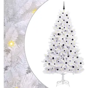Sapin De Noël Artificiel À Branches Articulées Blanc 270 Cm Vidaxl