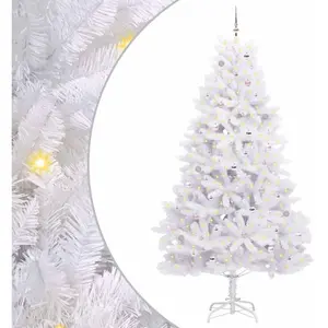 Sapin De Noël Artificiel À Branches Articulées Blanc 270 Cm Vidaxl