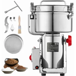 Moulin à Grains Électrique-Duoku-3400W Haute Vitesse-2000g-Acier Inoxy...Vendu parcdiscount