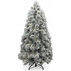 XMS-Trees Sapin de Noël artificiel avec neige et lumières 240 cm pas cher