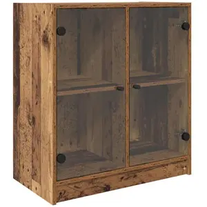 vidaXL Meuble d'appoint Bois Ancien 68 x 37 x 75,5 cm pas cher
