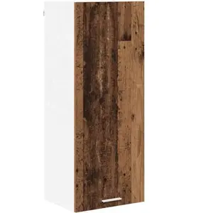 vidaXL Armoire suspendue avec porte Riga Bois Ancien 40 x 31 x 100 cm pas cher