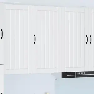 vidaXL Meuble mural de cuisine avec étagère Blanc 50 x 31 x 100 cm