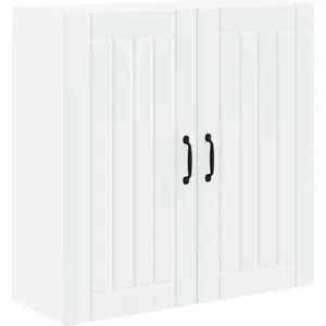 vidaXL Meuble mural de cuisine Blanc 80 x 31 x 80 cm Bois d'ingénierie pas cher