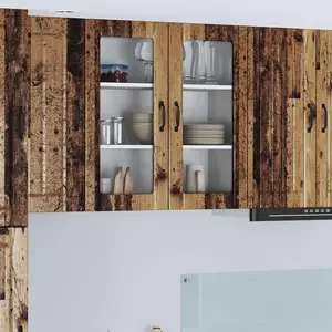 vidaXL Meuble mural de cuisine Bois Ancien 80 x 31 x 80 cm pas cher