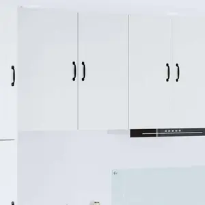 vidaXL Meuble mural de cuisine Blanc 40 x 31 x 80 cm Bois d'ingénierie pas cher