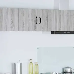vidaXL Meuble mural de cuisine Gris Sonoma 80 x 31 x 40 cm pas cher