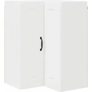 vidaXL Meuble mural de cuisine Blanc 57 x 57 x 80 cm Bois d'ingénierie pas cher
