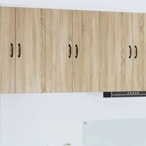 Comparateur de prix : vidaXL Meuble mural de cuisine 2 pcs Chêne Sonoma 30 x 31 x 80 cm