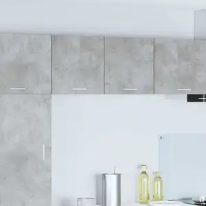 vidaXL Armoire suspendue Riga Gris béton et Blanc 40 x 31 x 40 cm
