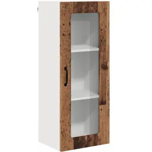 vidaXL Meuble mural de cuisine avec porte Bois Ancien 40 x 31 x 100 cm pas cher