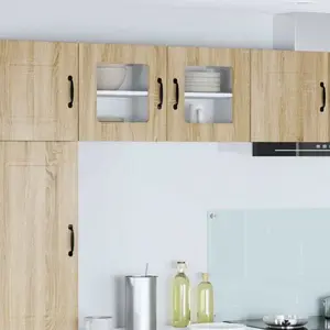 vidaXL Meuble mural de cuisine 2 pcs Chêne Sonoma 40 x 31 x 40 cm pas cher