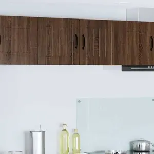 vidaXL Meuble mural de cuisine 2 pcs Chêne brun 40 x 31 x 40 cm pas cher
