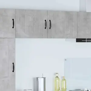 vidaXL Meuble mural de cuisine avec étagère Gris béton 50 x 31 x 40 cm pas cher