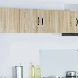 vidaXL Meuble mural de cuisine 2 pcs Chêne Sonoma 40 x 31 x 40 cm pas cher