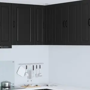 vidaXL Armoire de cuisine Noir 57 x 57 x 80 cm Bois d'ingénierie pas cher