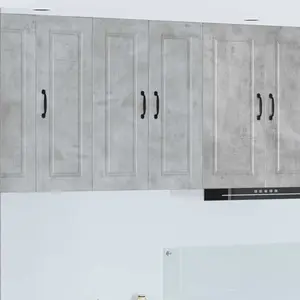 vidaXL Armoire de cuisine Gris béton 60 x 31 x 80 cm Bois d'ingénierie pas cher