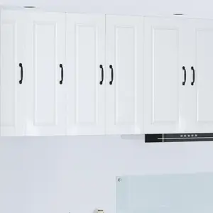 vidaXL Armoire de cuisine 2 pcs Blanc brillant 30 x 31 x 80 cm