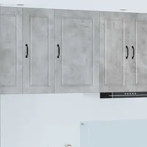 vidaXL Armoire de cuisine Gris béton 50 x 31 x 80 cm Bois d'ingénierie pas cher