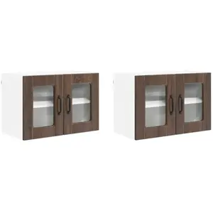 vidaXL vidaXL Meuble mural de cuisine 2 pcs Chêne brun 60 x 31 x 40 cm