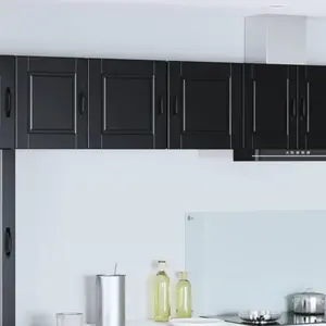 vidaXL Armoire de cuisine Noir 40 x 31 x 40 cm Bois d'ingénierie pas cher