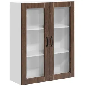 vidaXL Meuble mural de cuisine Chêne marron 80 x 31 x 100 cm pas cher