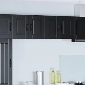 vidaXL Armoire de cuisine 2 pcs Noir 60 x 31 x 40 cm Bois d'ingénierie