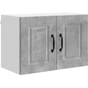 vidaXL Armoire de cuisine Gris béton 60 x 31 x 40 cm Bois d'ingénierie pas cher