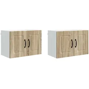 Comparateur de prix : vidaXL Armoire de cuisine 2 pcs Chêne Sonoma 60 x 31 x 40 cm