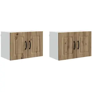 Comparateur de prix : vidaXL Armoire de cuisine 2 pcs Chêne artisanal 60 x 31 x 40 cm