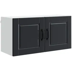 Armoire De Cuisine Noir 80 X 31 X 40 Cm Bois D'Ingénierie Vidaxl pas cher