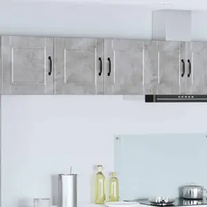 vidaXL Armoire de cuisine Gris béton 80 x 31 x 40 cm Bois d'ingénierie pas cher