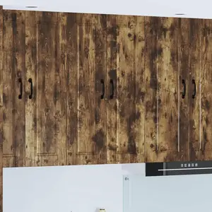 vidaXL Armoire de cuisine Chêne fumé 60 x 31 x 100 cm Bois composite pas cher