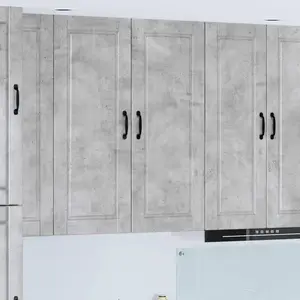vidaXL Armoire de cuisine avec étagère Gris béton 40 x 31 x 100 cm pas cher