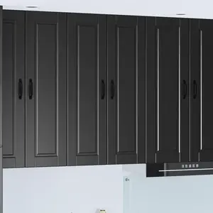vidaXL Armoire murale de cuisine noire 60 x 31 x 100 cm Bois composite pas cher