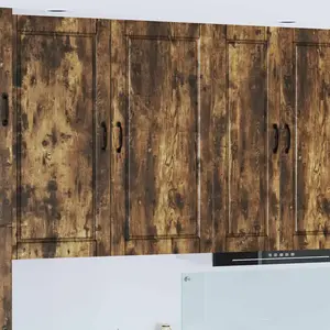 vidaXL Armoire de cuisine Chêne fumé 50 x 31 x 100 cm Bois composite pas cher