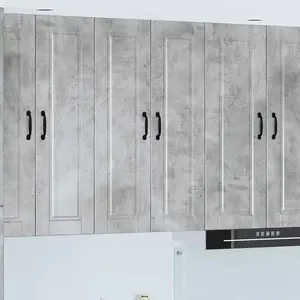vidaXL Armoire de cuisine avec étagère Gris béton 60 x 31 x 100 cm pas cher