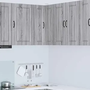 vidaXL Armoire de cuisine Gris Sonoma 57 x 57 x 80 cm Bois composite pas cher