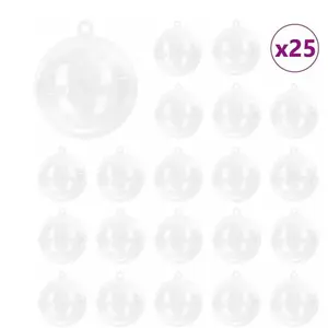 Comparateur de prix : vidaXL Vidaxl Ensemble De Boules De Noël 25 Pcs Ø 8 Cm