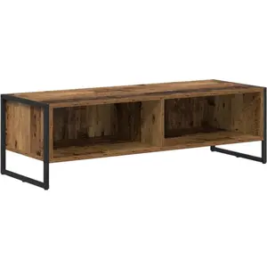 vidaXL Meuble TV Bois Ancien 100 x 36,5 x 30,5 cm Bois d'ingénierie pas cher